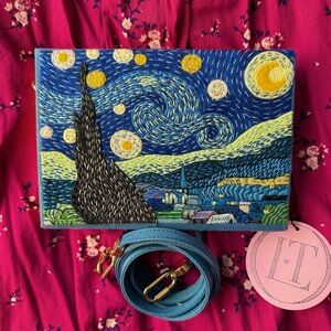 Olympia Le Tan Starry Night Mini Strapped Book Clutch